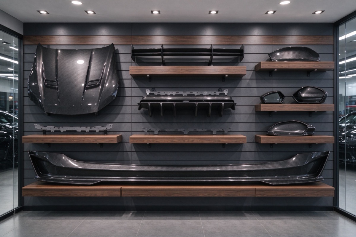 CFRP parts showroom